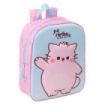 Safta Pembe Mochila Guarderia 3D - 6L - Cremallera - Asa de Mano - 22x27x10cm - Color Rosa Pastel