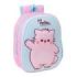 Safta Pembe Mochila 3D - Portabotellas - Hombreras Acolchadas - Asa de Mano Superior - 27x33x10cm - Color Rosa Pastel