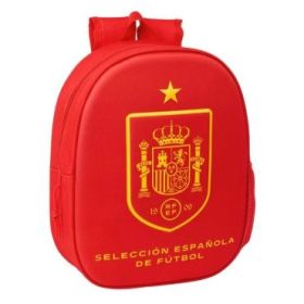 Safta Seleccion Espanola de Futbol Mochila 3D - Portabotellas - Hombreras Acolchadas - Asa de Mano Superior - 27x33x10cm - Color