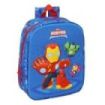 Safta Iron Man Mochila Guarderia 3D - 6L - Cremallera - Asa de Mano - 22x27x10cm - Color Azul Oscuro