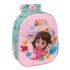 Safta Dora Mochila 3D - Portabotellas - Hombreras Acolchadas - Asa de Mano Superior - 27x33x10cm - Color Turquesa Claro