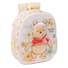 Safta Winnie the Pooh Mochila 3D - Portabotellas - Hombreras Acolchadas - Asa de Mano Superior - 27x33x10cm - Color Amarillo Pas