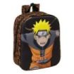 Safta Naruto Mochila Guarderia 3D - 6L - Cremallera - Asa de Mano - 22x27x10cm - Color Negro y Naranja