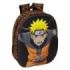 Safta Naruto Mochila 3D - Portabotellas - Hombreras Acolchadas - Asa de Mano Superior - 27x33x10cm - Color Negro y Naranja