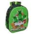 Safta Minecraft Boom Mochila 3D - Portabotellas - Hombreras Acolchadas - Asa de Mano Superior - 27x33x10cm - Color Verde y Negro