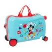 Safta Mickey Mouse Baby Maleta Trolley Infantil - Reposapies - Bandolera Ajustable - Asas de Mano - Tiradores con Ranura para Ca