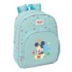 Safta Mickey Mouse Baby Mochila Infantil - Portabotellas - Bolsillo Frontal - Asa de Mano - Adaptable a Carro - Hombreras Acolch