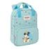 Safta Mickey Mouse Baby Mochila Infantil - Tarjeta de Identificacion Personal - Bolsillo Frontal - Hombreras Acolchadas - 20x28x