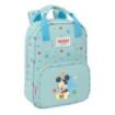 Safta Mickey Mouse Baby Mochila Infantil - Tarjeta de Identificacion Personal - Bolsillo Frontal - Hombreras Acolchadas - 20x28x