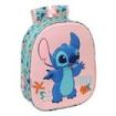Safta Stitch Mochila 3D - Portabotellas - Hombreras Acolchadas - Asa de Mano Superior - 27x33x10cm - Color Rosa