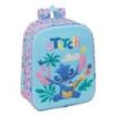 Safta Stitch Mochila Guarderia 3D - 6L - Cremallera - Asa de Mano - 22x27x10cm - Color Azul Pastel