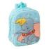 Safta Dumbo Mochila Guarderia 3D - 6L - Cremallera - Asa de Mano - 22x27x10cm - Color Azul Pastel