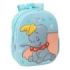 Safta Dumbo Mochila 3D - Portabotellas - Hombreras Acolchadas - Asa de Mano Superior - 27x33x10cm - Color Azul Pastel