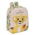 Safta el Rey Leon Mochila Guarderia 3D - 6L - Cremallera - Asa de Mano - 22x27x10cm - Color Melocoton Claro