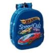 Safta Hot Wheels Mochila 3D - Portabotellas - Hombreras Acolchadas - Asa de Mano Superior - 27x33x10cm - Color Azul Marino