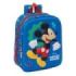 Safta Mickey Mouse Mochila Guarderia 3D - 6L - Cremallera - Asa de Mano - 22x27x10cm - Color Azul Oscuro
