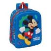 Safta Mickey Mouse Mochila Guarderia 3D - 6L - Cremallera - Asa de Mano - 22x27x10cm - Color Azul Oscuro