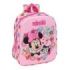 Safta Minnie Mouse Mochila Guarderia 3D - 6L - Cremallera - Asa de Mano - 22x27x10cm - Color Rosa