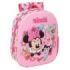 Safta Minnie Mouse Mochila 3D - Portabotellas - Hombreras Acolchadas - Asa de Mano Superior - 27x33x10cm - Color Rosa