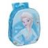 Safta Frozen 3D Mochila 3D - Portabotellas - Hombreras Acolchadas - Asa de Mano Superior - 27x33x10cm - Color Azul Claro