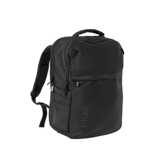 Milan Shadow Mochila 25L - 2 Bolsillos Delanteros, 2 Bolsillos Laterales, Compartimento Acolchado para Portatil hasta 16  - Asas