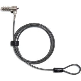 HP Nano Cable Antirrobo - Combinacion Programable de 4 Digitos - Cable de Acero Galvanizado 1.83m Revestido en Vinilo - Cabezal