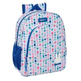 Safta Miffy Bunny Mochila - Adaptable a Carro - Bolsillo Frontal - Portabotellas - Cremallera con Doble Tirador - Asa de Mano -