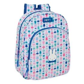 Safta Miffy Bunny Mochila Infantil - Portabotellas - Bolsillo Frontal - Adaptable a Carro - Hombreras Acolchadas - 26x34x11cm -
