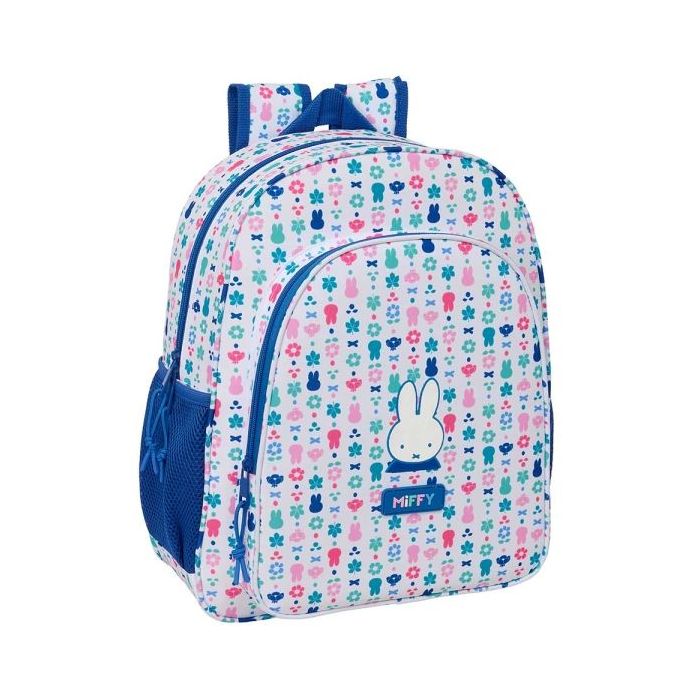 Safta Miffy Bunny Mochila - 15L - Adaptable a Carro - Bolsillo Frontal - Portabotellas - Cremallera con Doble Tirador - Asa de M