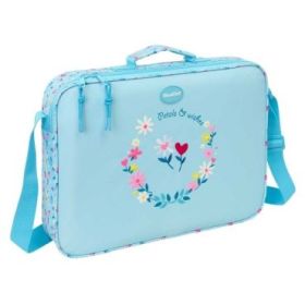Safta Blackfit8 Petalos Maletin con Cremallera - Bandolera Ajustable - Asa Forrada - Doble Tirador - Fondo Semirigido - 38x28x6c