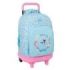 Safta Blackfit8 Petalos Mochila con Carro - Extraible - 33L - Portabotellas - Tarjeta de Identificacion Personal - Cremallera co