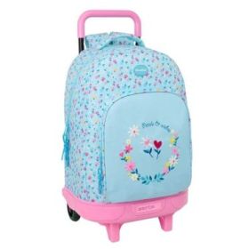Safta Blackfit8 Petalos Mochila con Carro - Extraible - 33L - Portabotellas - Tarjeta de Identificacion Personal - Cremallera co