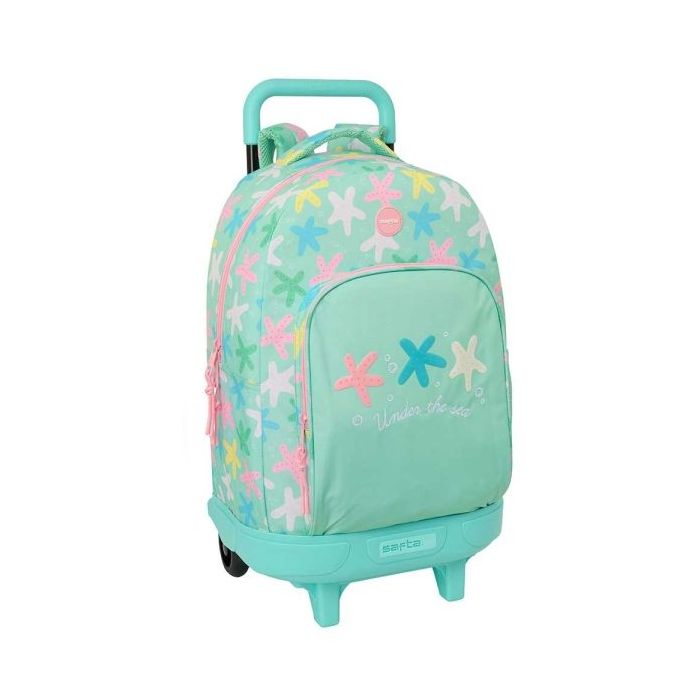 Safta Estrellas Mochila con Carro - Extraible - 33L - Portabotellas - Tarjeta de Identificacion Personal - Cremallera con Doble