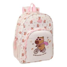 Safta Capibara Mochila - Adaptable a Carro - Bolsillo Frontal - Portabotellas - Cremallera con Doble Tirador - Asa de Mano - Hom
