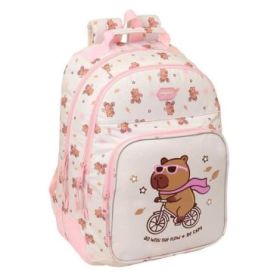 Safta Capibara Mochila - Adaptable a Carro - Bolsillo Frontal - Portabotellas - Cremallera con Doble Tirador - Asa de Mano - Hom