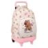Safta Capibara Mochila con Carro - Extraible - 33L - Portabotellas - Tarjeta de Identificacion Personal - Cremallera con Doble T