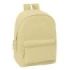 Safta Basic Mochila para Portatiles hasta 15.6  - Bolsillo para Tablet hasta 11  - Antirrobo - Asa de Mano - Conector USB - Crem