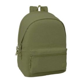 Safta Basic Mochila para Portatiles hasta 15.6  - Bolsillo para Tablet hasta 11  - Antirrobo - Asa de Mano - Conector USB - Crem