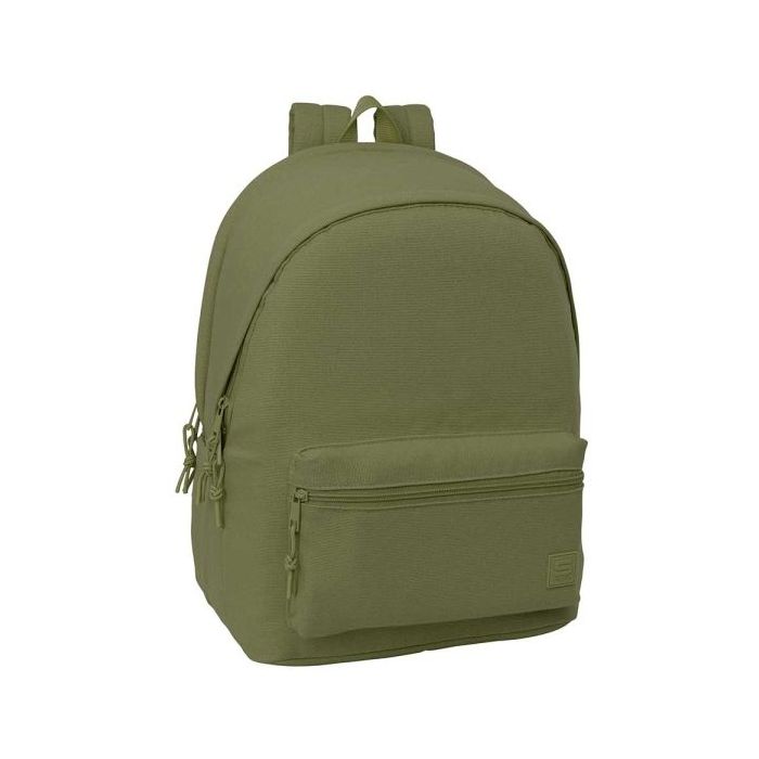 Safta Basic Mochila para Portatiles hasta 15.6  - Bolsillo para Tablet hasta 11  - Antirrobo - Asa de Mano - Conector USB - Crem
