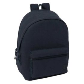 Safta Basic Mochila para Portatiles hasta 15.6  - Bolsillo para Tablet hasta 11  - Antirrobo - Asa de Mano - Conector USB - Crem