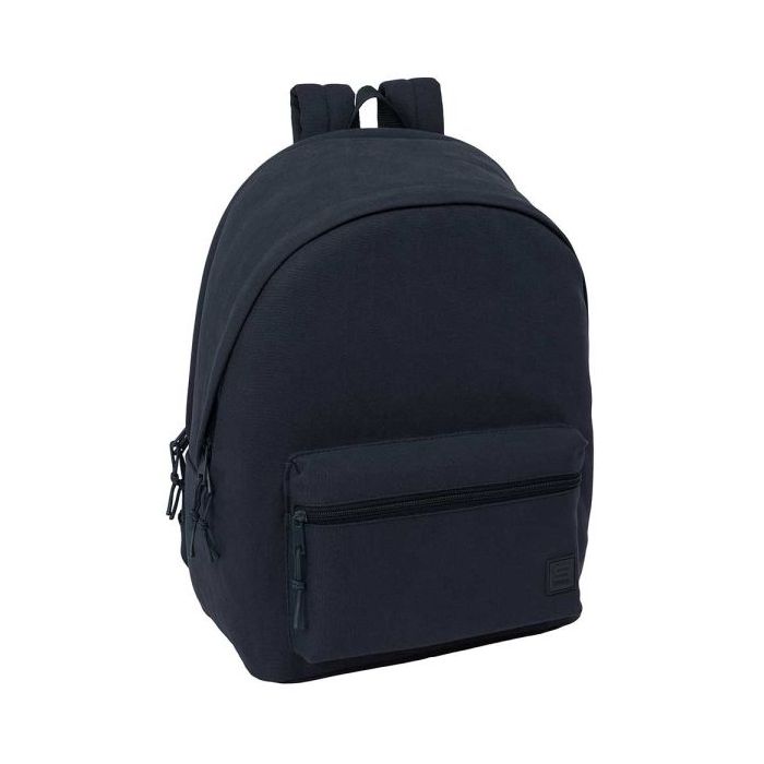Safta Basic Mochila para Portatiles hasta 15.6  - Bolsillo para Tablet hasta 11  - Antirrobo - Asa de Mano - Conector USB - Crem