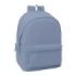 Safta Basic Mochila para Portatiles hasta 15.6  - Bolsillo para Tablet hasta 11  - Antirrobo - Asa de Mano - Conector USB - Crem