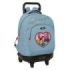 Safta K-Pop Demon Hunters Huntr/X Mochila con Carro - Extraible - 33L - Portabotellas - Tarjeta de Identificacion Personal - Dob