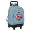 Safta K-Pop Demon Hunters Huntr/X Mochila con Carro - Extraible - 33L - Portabotellas - Tarjeta de Identificacion Personal - Dob