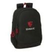 Safta Sevilla FC Mochila - 23L - Adaptable a Carro - Espalda Acolchada - Portabotellas - Cremallera con Doble Tirador - Asa de M