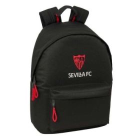 Safta Sevilla FC Mochila para Portatiles hasta 14.1  - Bolsillo para Tablet hasta 10.6  - Asa de Mano - Bolsillo Frontal - Acolc