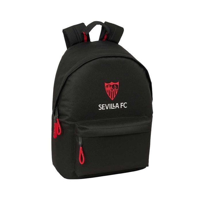 Safta Sevilla FC Mochila para Portatiles hasta 14.1  - Bolsillo para Tablet hasta 10.6  - Asa de Mano - Bolsillo Frontal - Acolc