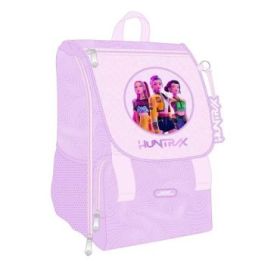 Safta K-Pop Demon Hunters Iconic Mochila Extensible - Solapa - Cierre con Cordon - Portabotellas - Bolsillo Frontal - Detalles R