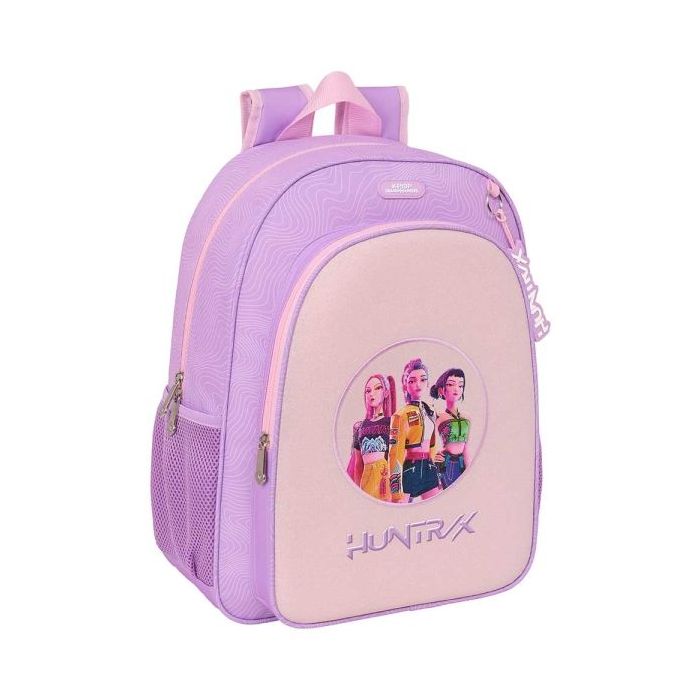 Safta K-Pop Demon Hunters Iconic Mochila - Adaptable a Carro - Bolsillo Frontal - Portabotellas - Cremallera con Doble Tirador -