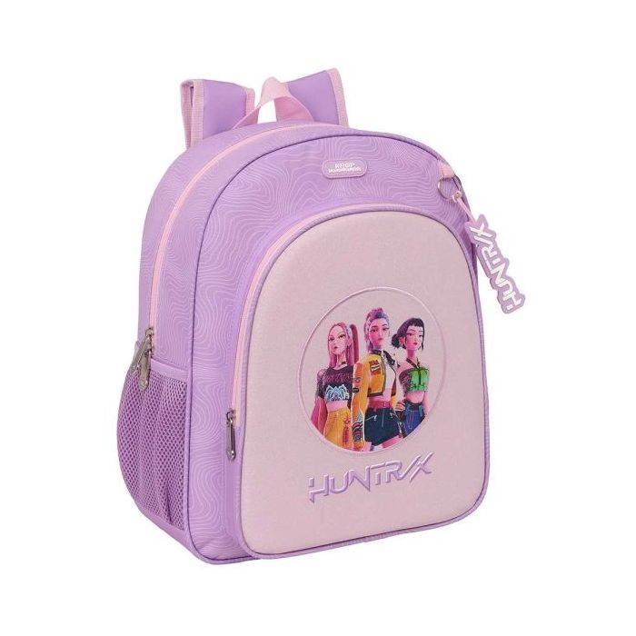Safta K-Pop Demon Hunters Iconic Mochila - 15L - Adaptable a Carro - Bolsillo Frontal - Portabotellas - Cremallera con Doble Tir